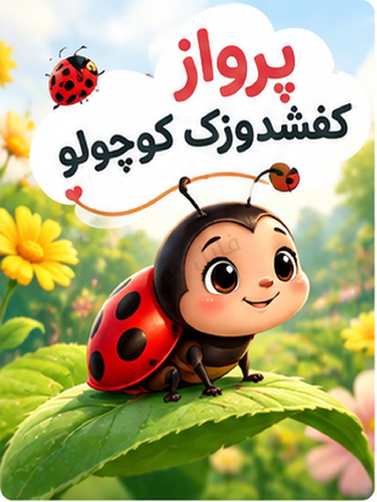 کتاب داستان کودکانه “پرواز کفشدوزک کوچولو”. مختص گروه سنی 3 تا 5 سال. کتاب آموزشی. فارسی. نسخه پی دی اف